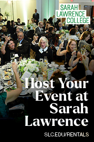 Sarah Lawrence - Host Your Event ad, up Sept 9, 2026