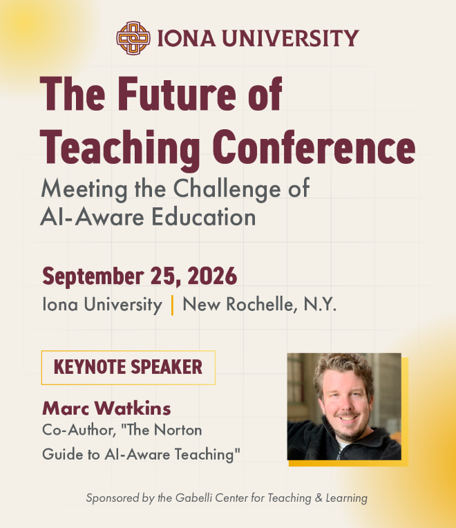 Iona - Future of Teaching Conference - up Sept 20, 2026