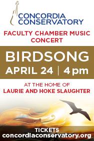 Concordia Conservatory - Birdsong, up April 1, 2022