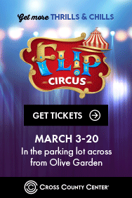 Cross County - Flip Circus Banner Ad, down March 3, 2023 due to creative problems, up with new creative March 10. 2023