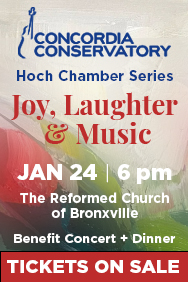 Concordia - Joy, Laughter & Music, Up Jan 12, 2026