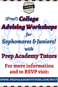 Prep Academy Tutors - College Advising Workships, up Feb. 9, 2026